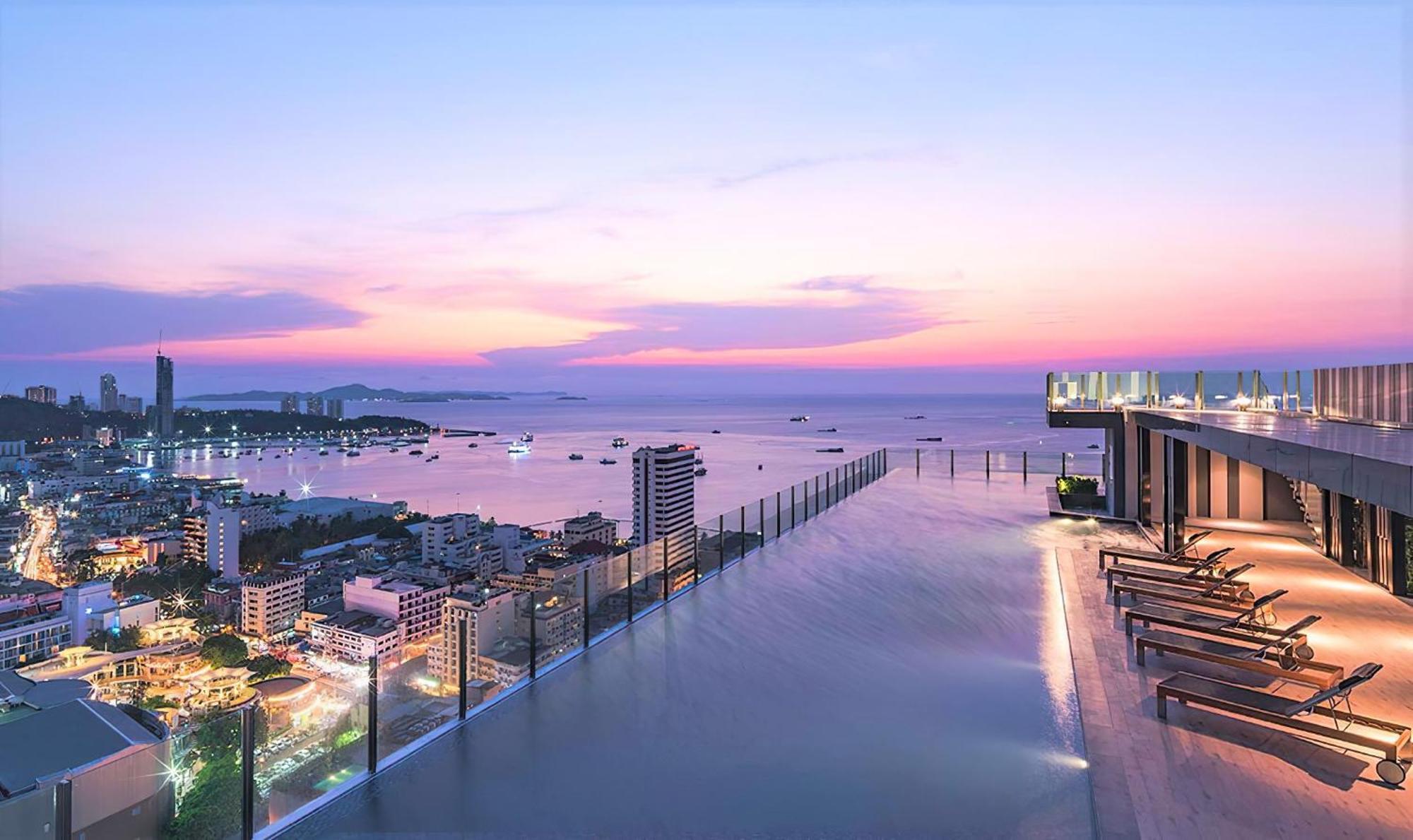 Central Pattaya - Sea View Large Balcony Condo With Infinity Pool Esterno foto
