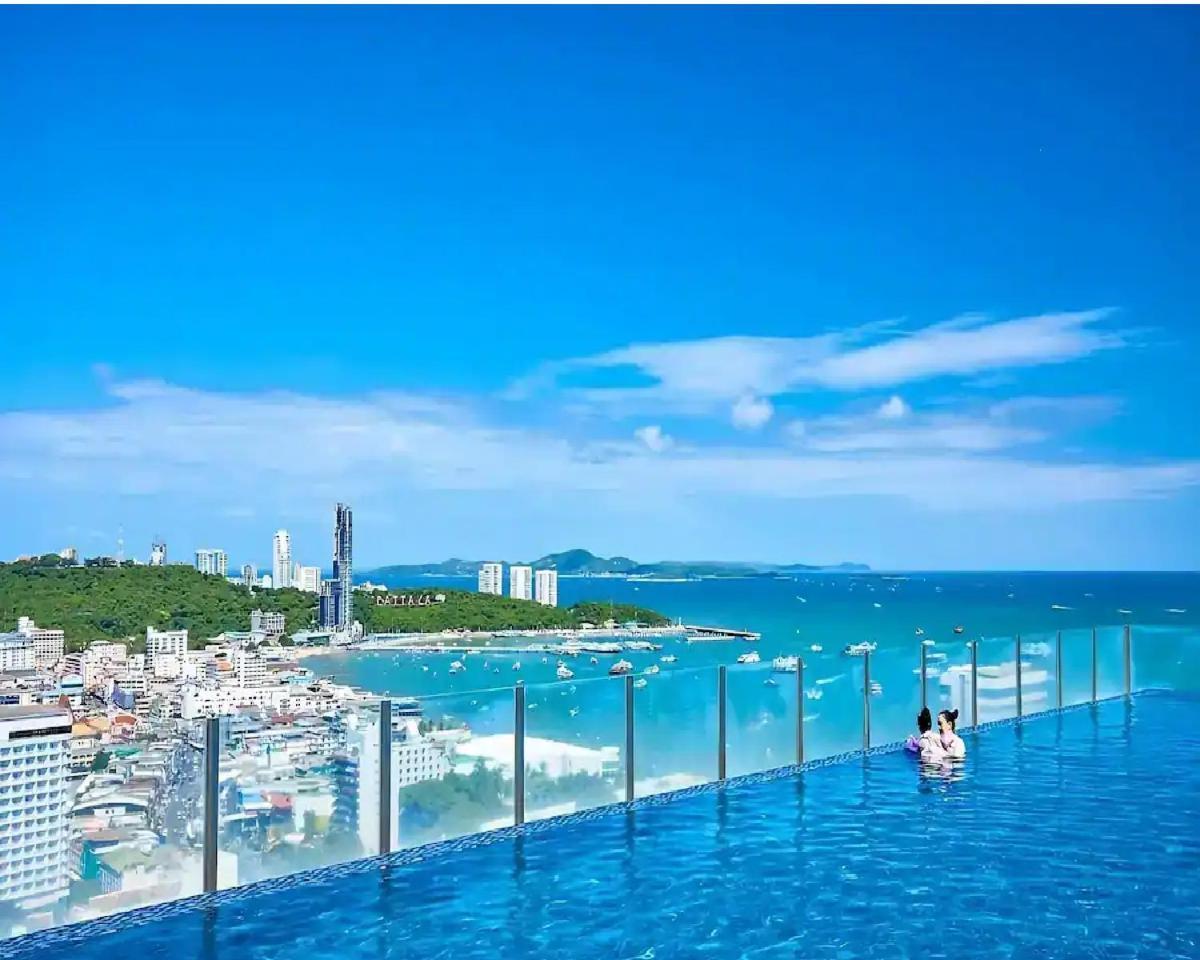 Central Pattaya - Sea View Large Balcony Condo With Infinity Pool Esterno foto